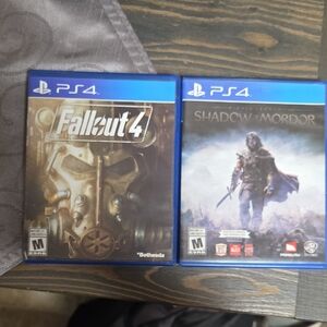PS4 Fallout 4 Game & Shadow Of Mordor